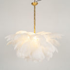 Kardenina Feather Chandelier-Moonnatur