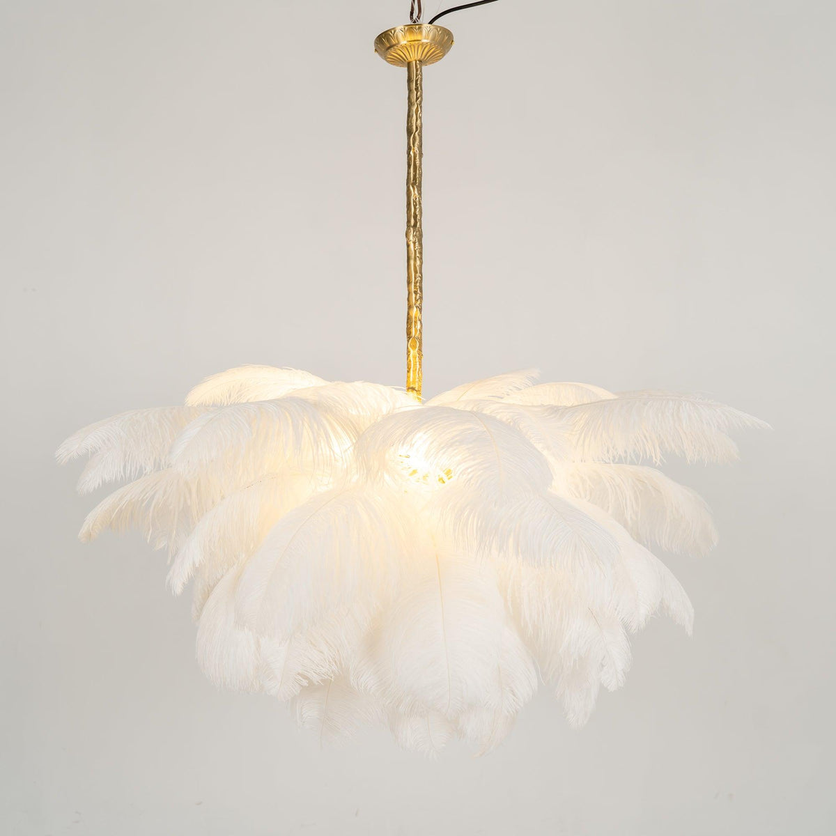 Kardenina Feather Chandelier-Moonnatur