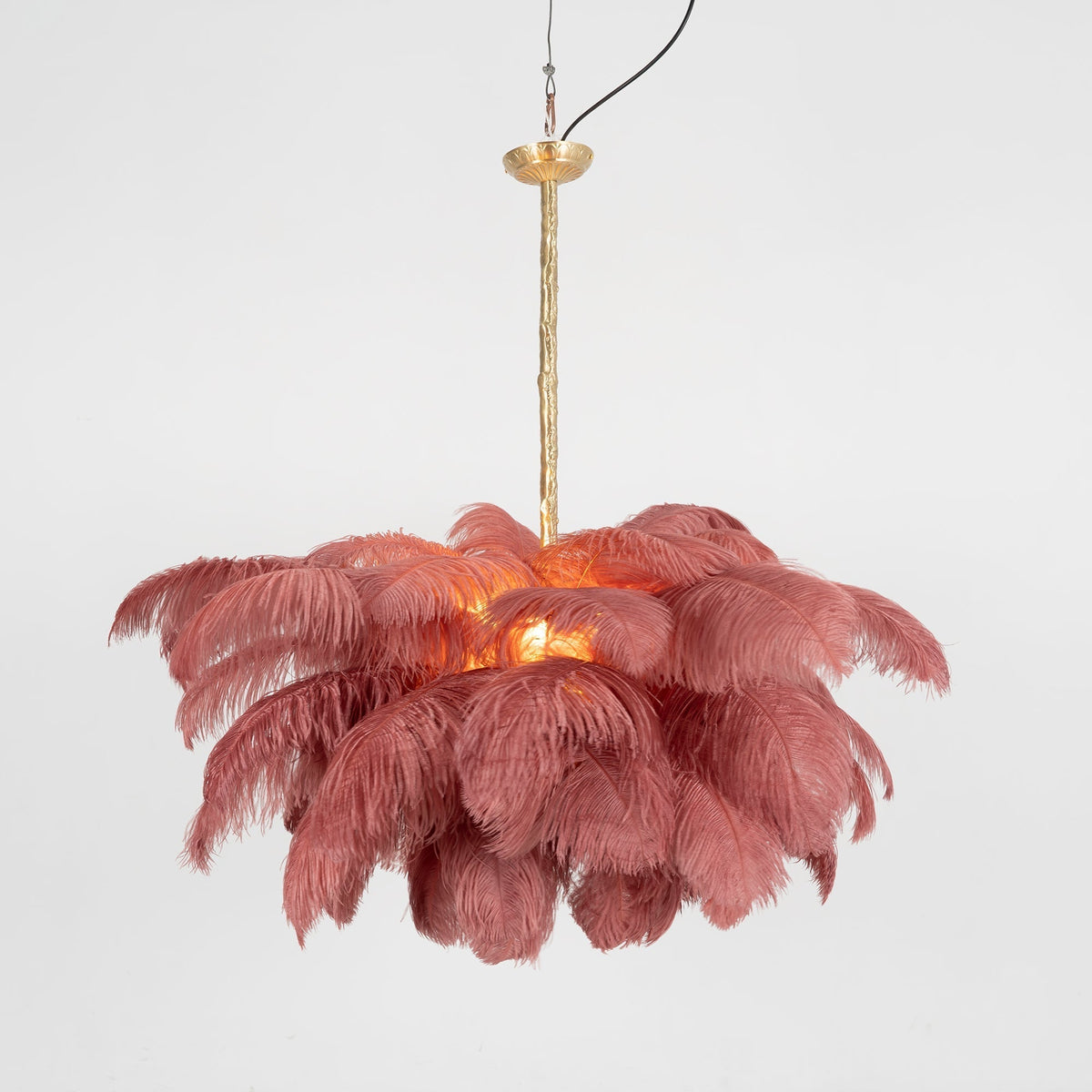 Kardenina Feather Chandelier-Moonnatur