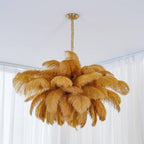 Kardenina Feather Chandelier-Moonnatur