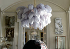 Kardenina Feather Chandelier-Moonnatur