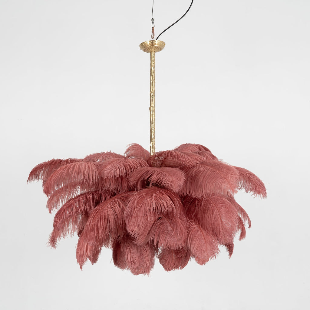 Kardenina Feather Chandelier-Moonnatur