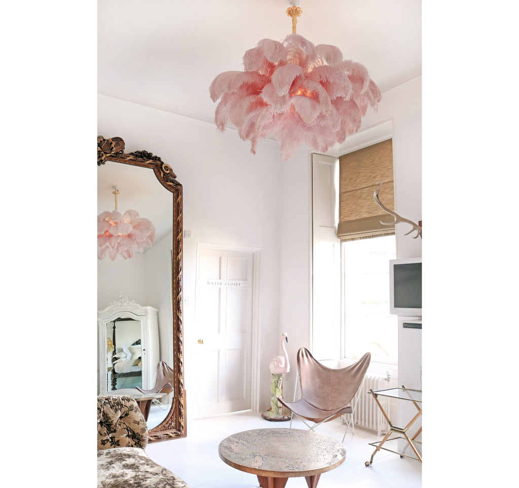 Kardenina Feather Chandelier-Moonnatur