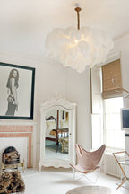 Kardenina Feather Chandelier-Moonnatur