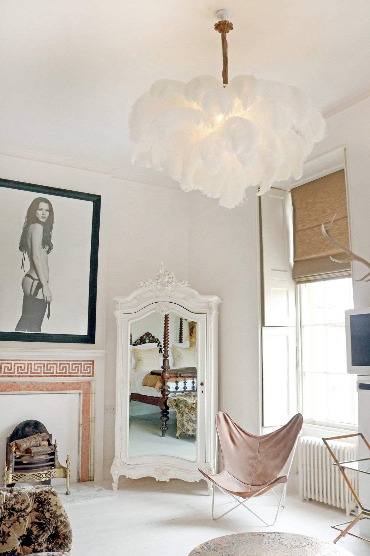 Kardenina Feather Chandelier-Moonnatur