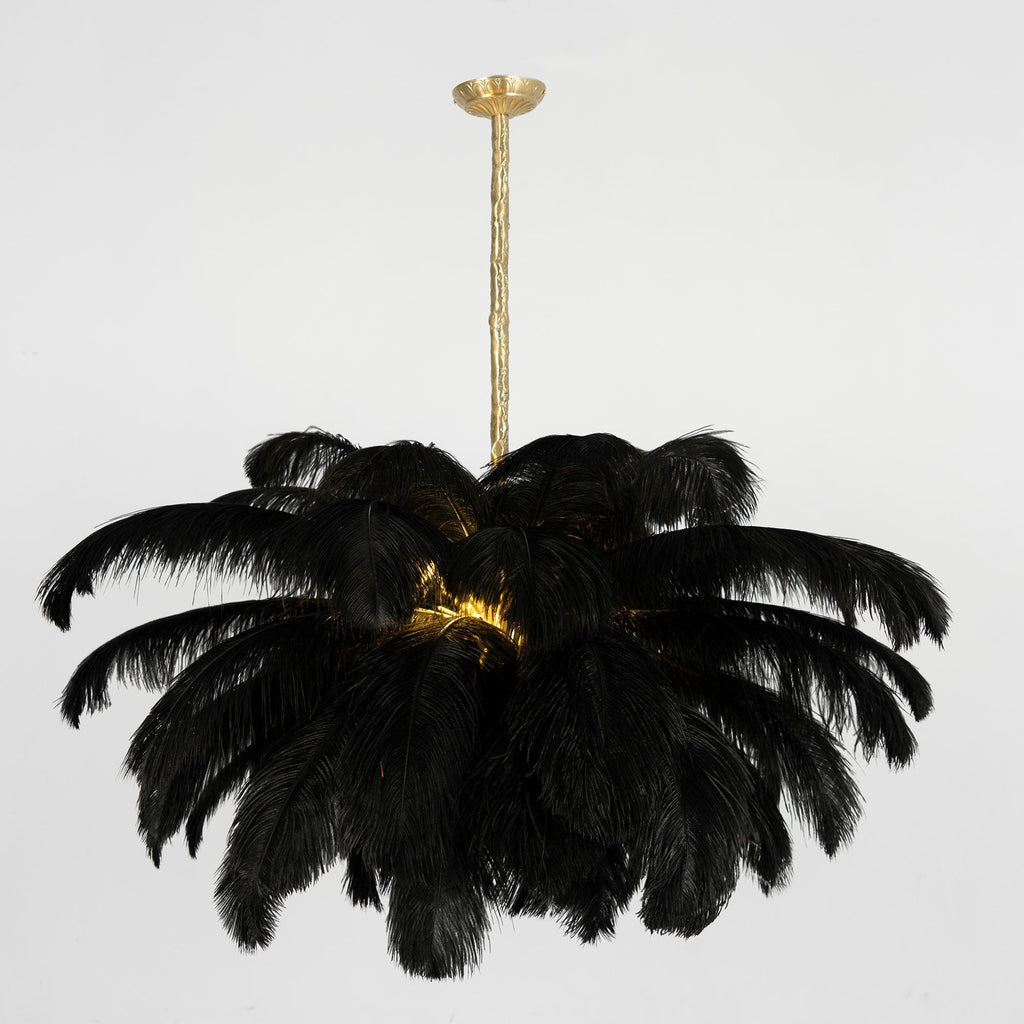 Kardenina Feather Chandelier-Moonnatur