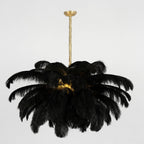 Kardenina Feather Chandelier-Moonnatur