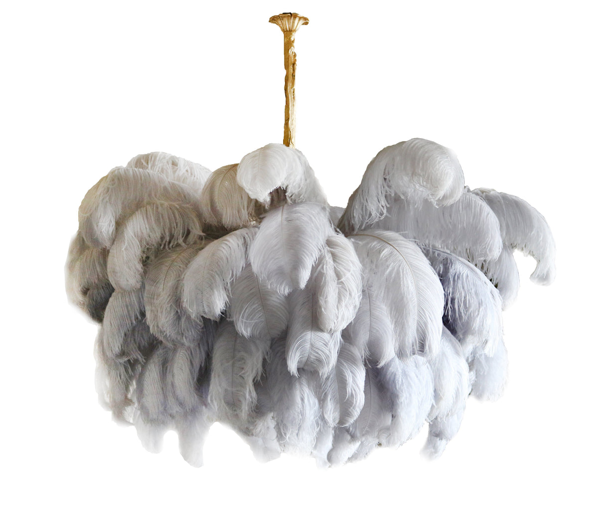 Kardenina Feather Chandelier-Moonnatur