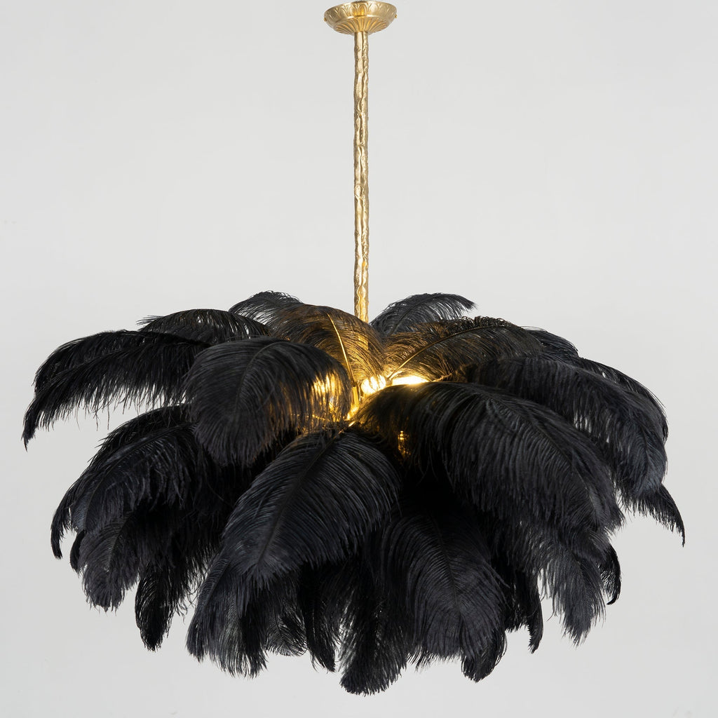 Kardenina Feather Chandelier-Moonnatur
