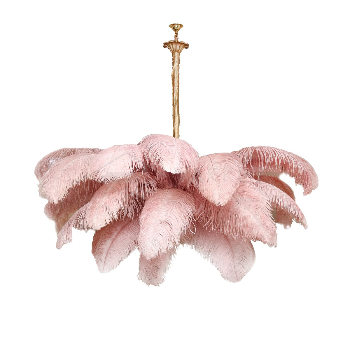 Kardenina Feather Chandelier-Moonnatur