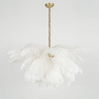 Kardenina Feather Chandelier-Moonnatur