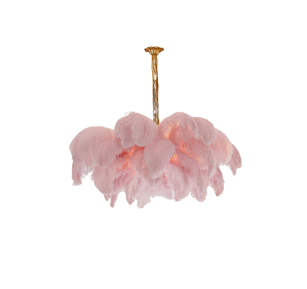 Kardenina Feather Chandelier-Moonnatur