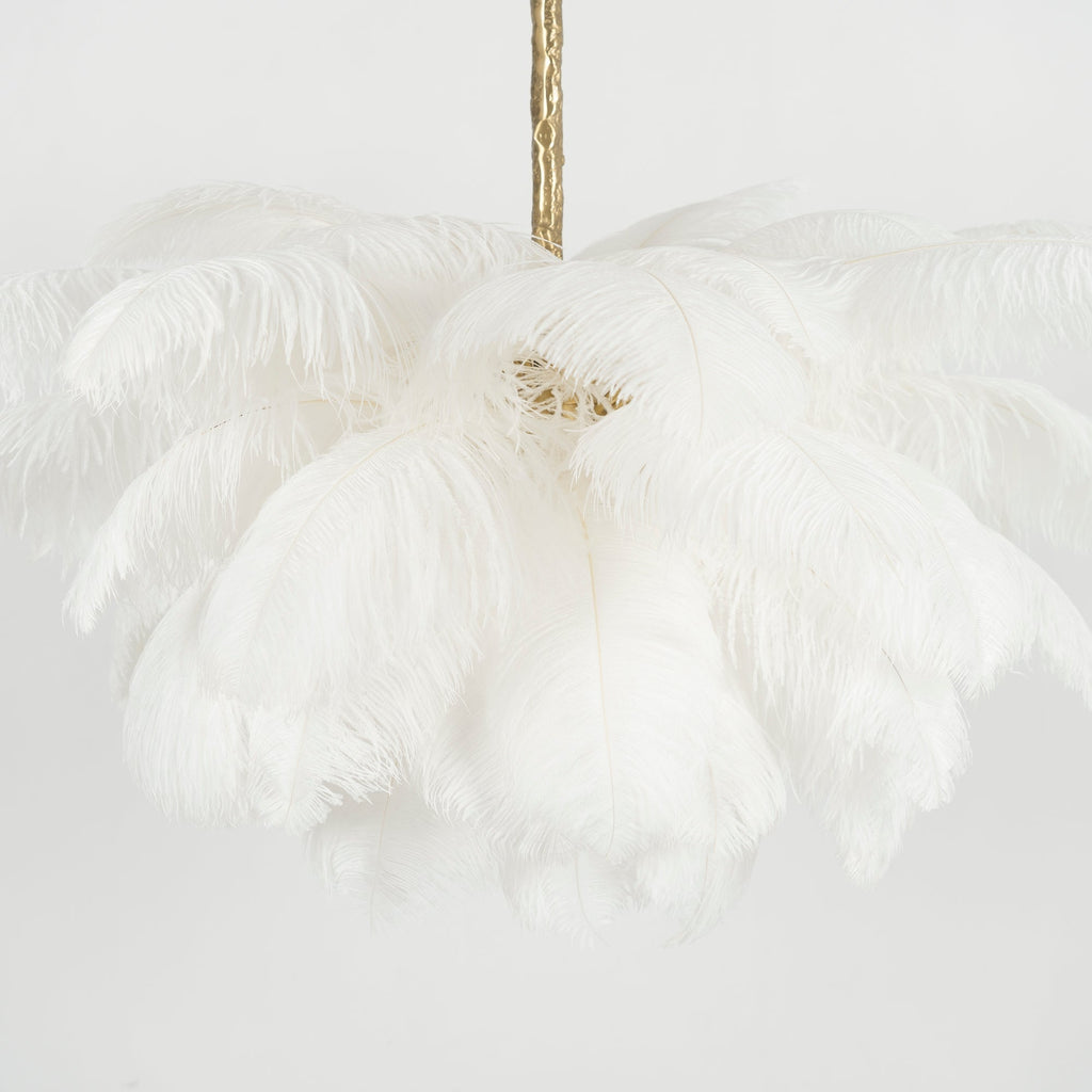 Kardenina Feather Chandelier-Moonnatur