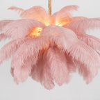 Kardenina Feather Chandelier-Moonnatur