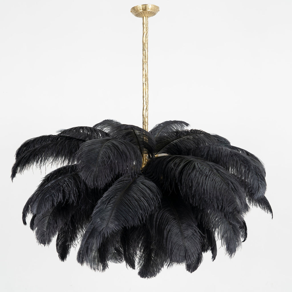 Kardenina Feather Chandelier-Moonnatur