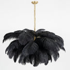Kardenina Feather Chandelier-Moonnatur