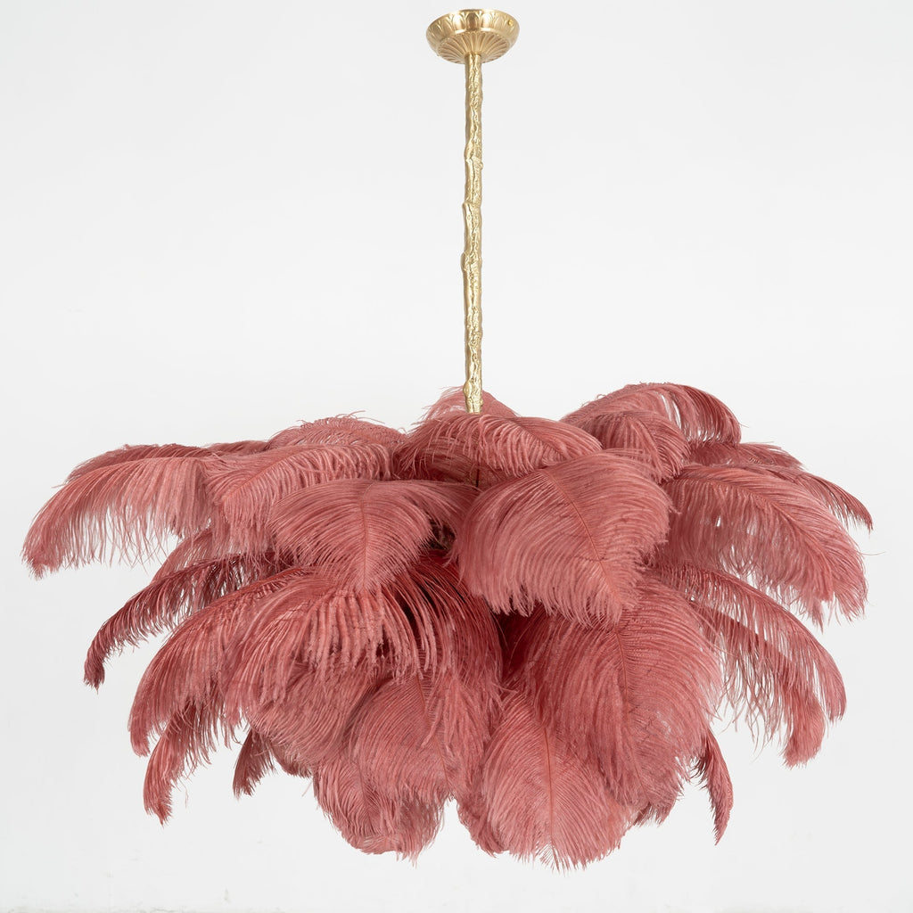 Kardenina Feather Chandelier-Moonnatur
