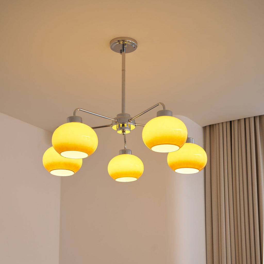 Ardenera Glass Chandelier-Moonnatur