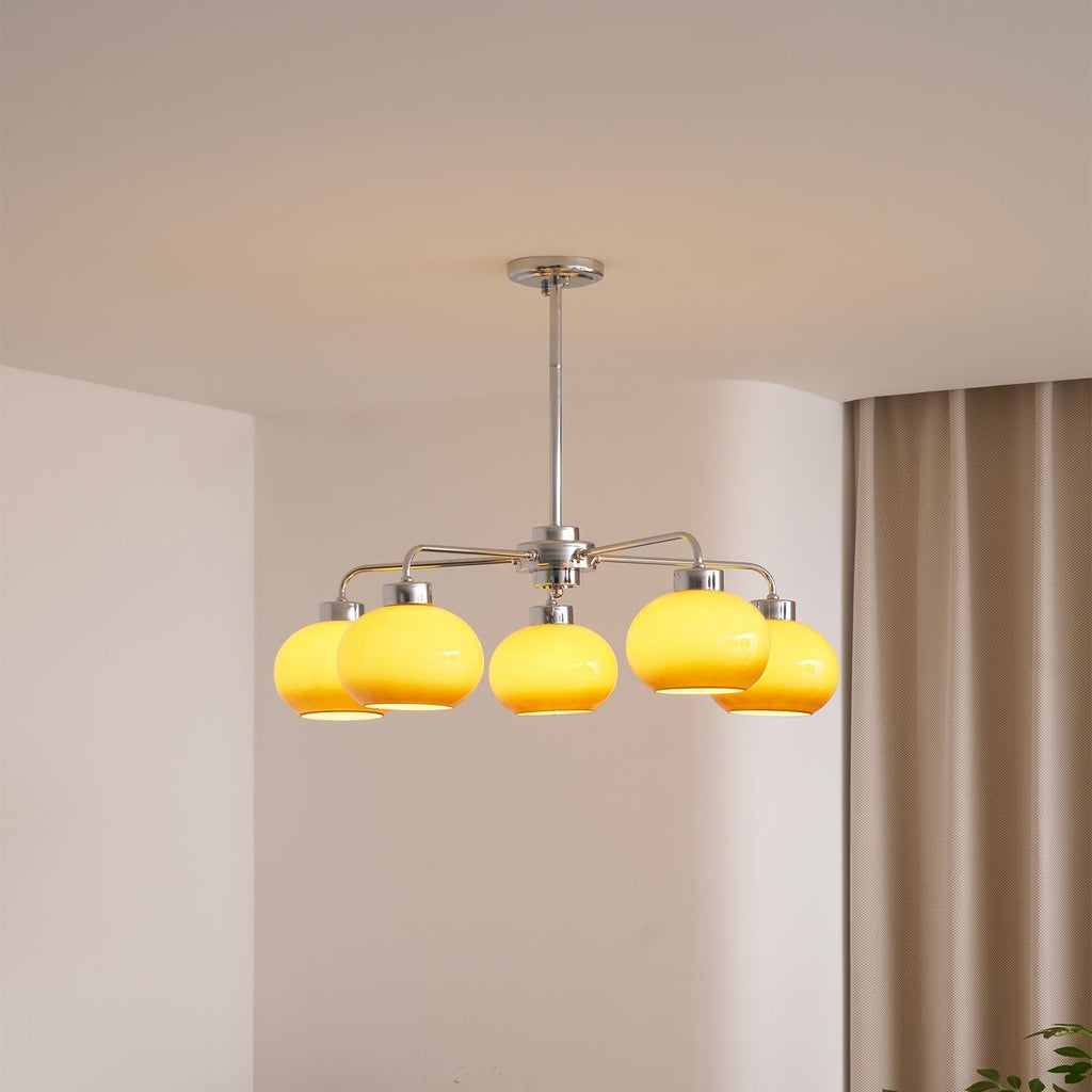 Ardenera Glass Chandelier-Moonnatur