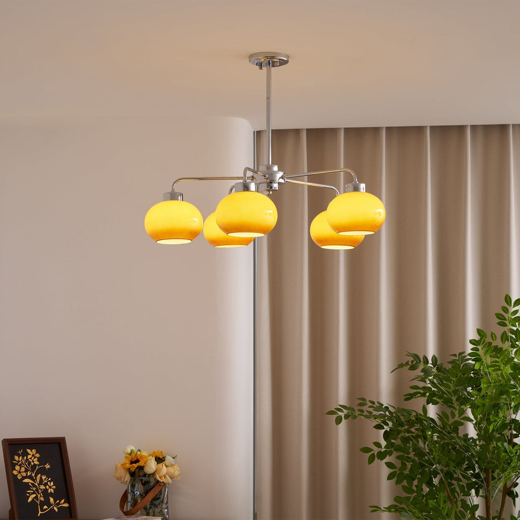 Ardenera Glass Chandelier-Moonnatur