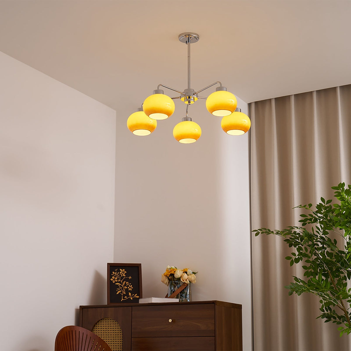 Ardenera Glass Chandelier-Moonnatur