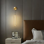 Hathereris Brass Wall Light-Moonnatur