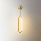 Hathereris Brass Wall Light-Moonnatur