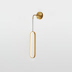 Hathereris Brass Wall Light-Moonnatur