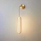 Hathereris Brass Wall Light-Moonnatur