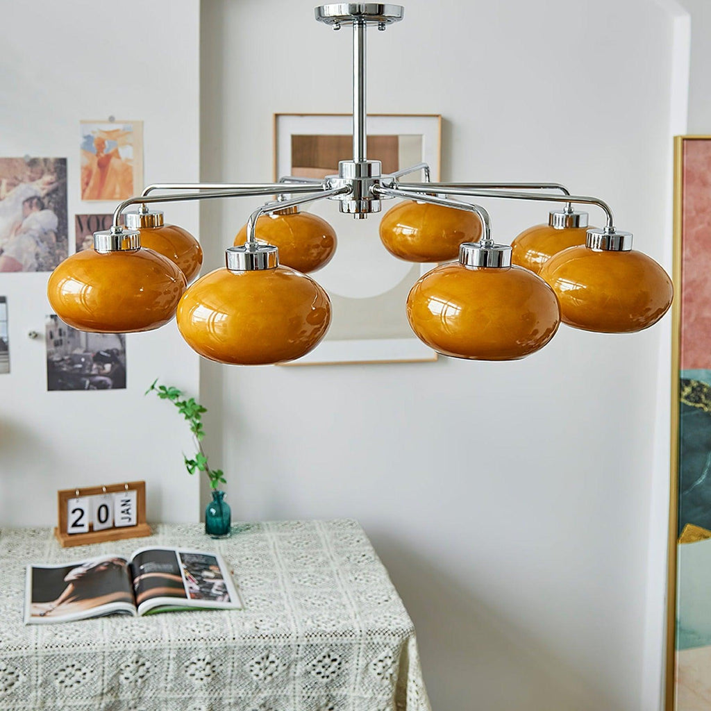 Ardenera Glass Chandelier-Moonnatur