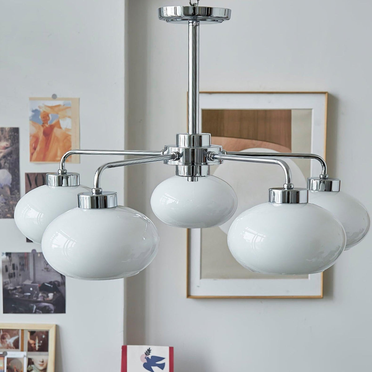 Ardenera Glass Chandelier-Moonnatur
