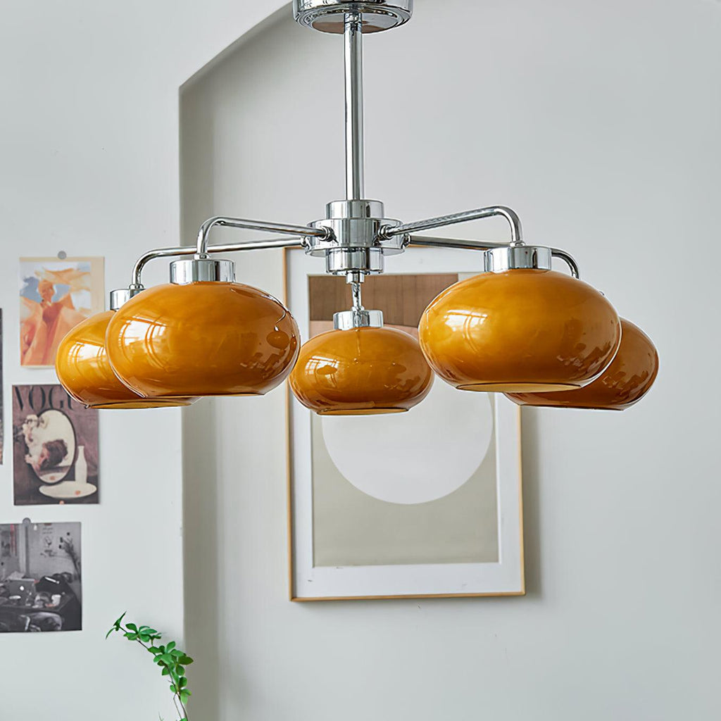 Ardenera Glass Chandelier-Moonnatur