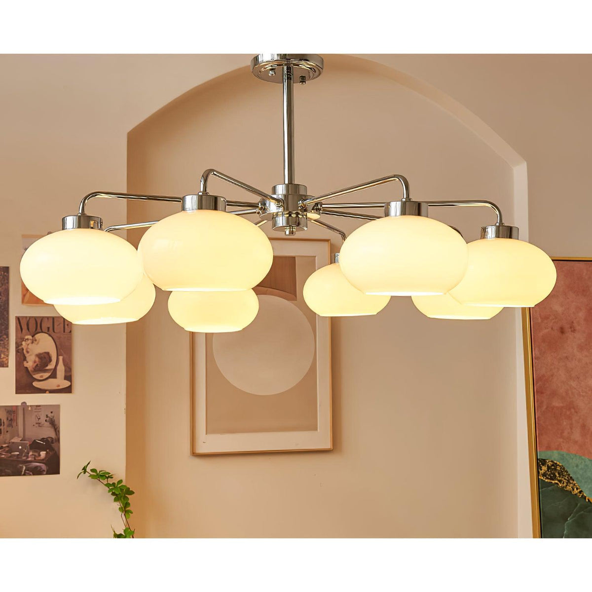 Ardenera Glass Chandelier-Moonnatur