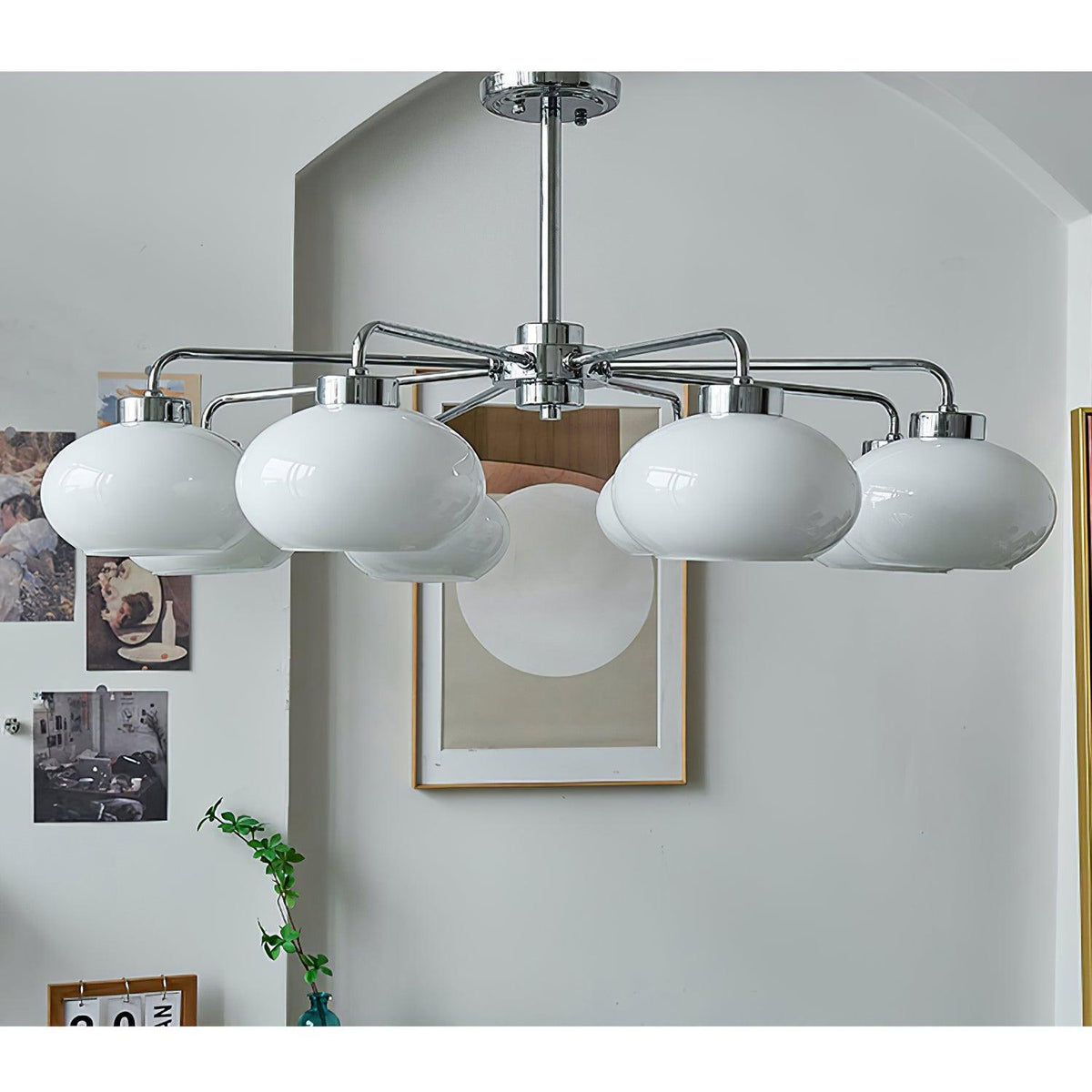 Ardenera Glass Chandelier-Moonnatur