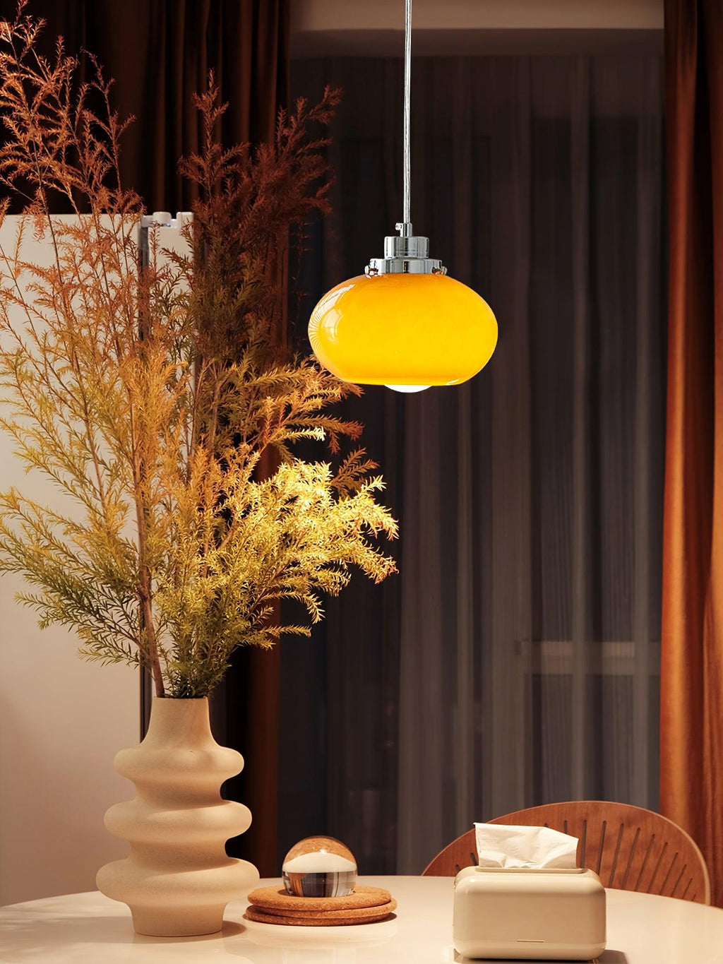 Brackera Glass Pendant Light-Moonnatur
