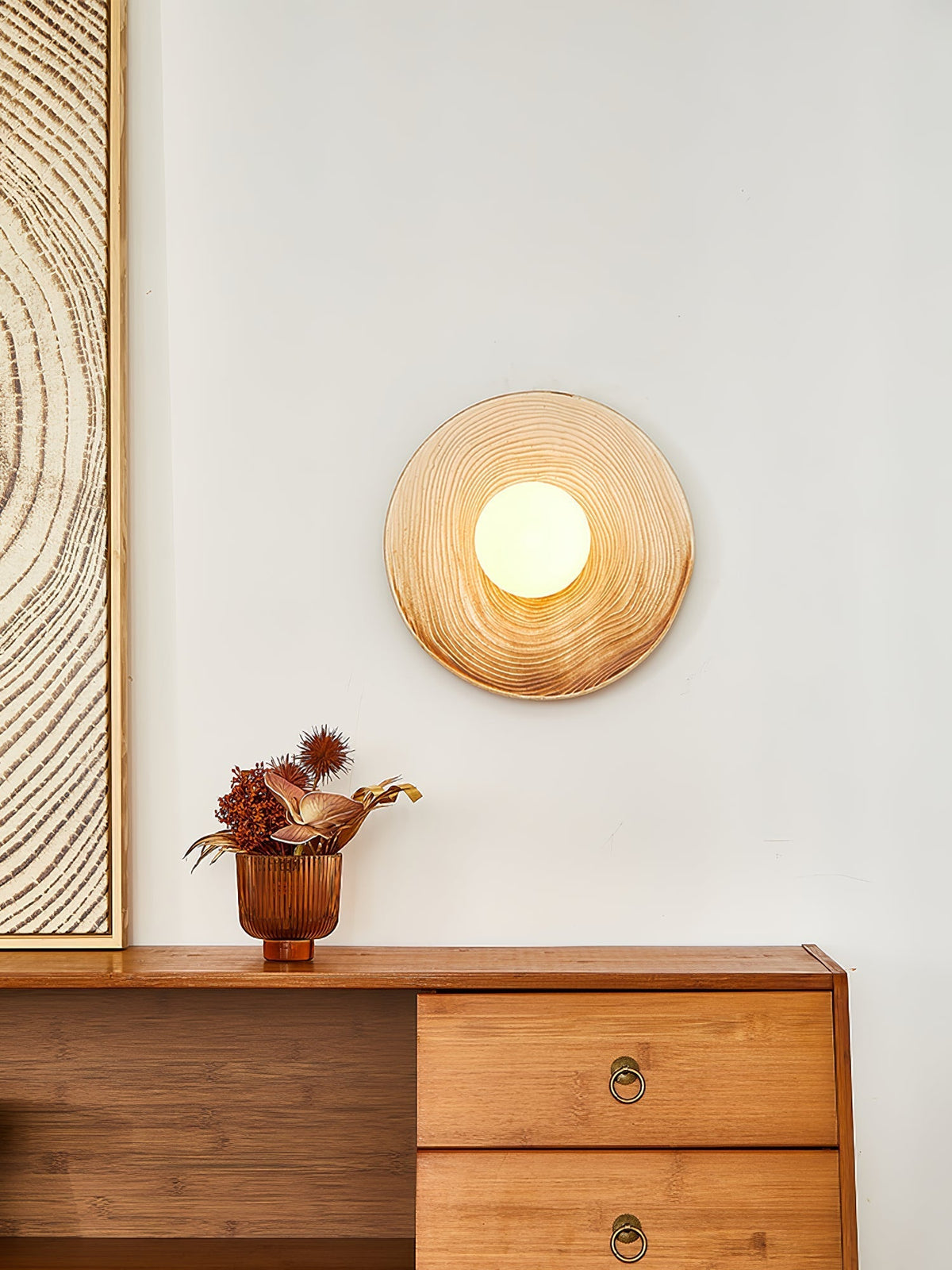 Brierelle Ceramic Wall Light-Moonnatur