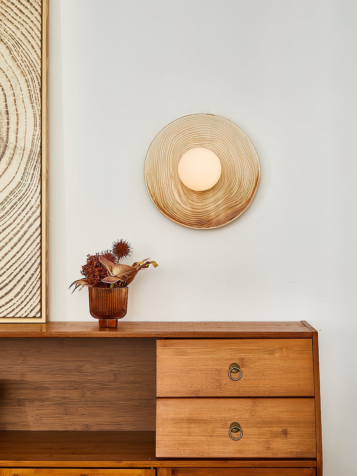 Brierelle Ceramic Wall Light-Moonnatur