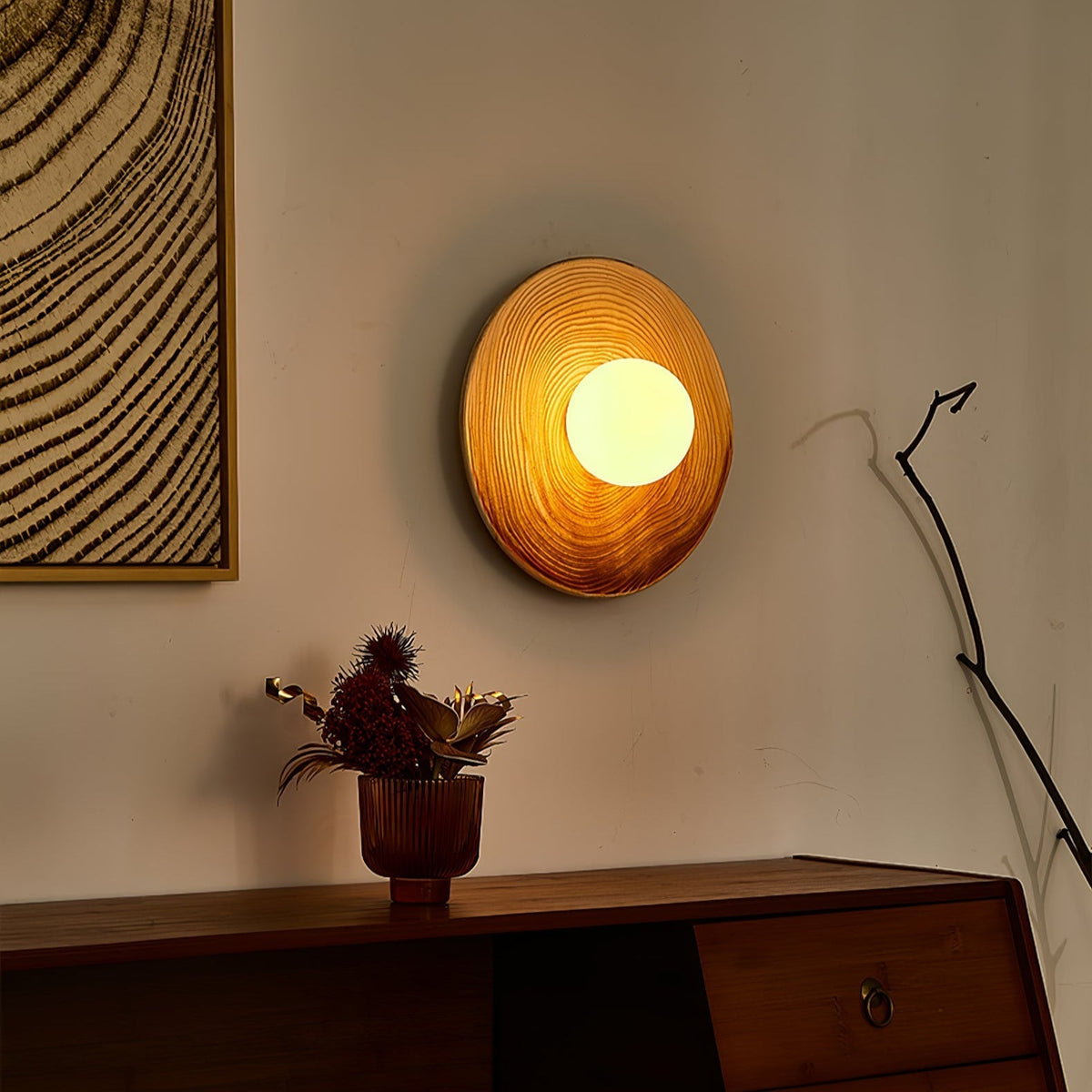Brierelle Ceramic Wall Light-Moonnatur
