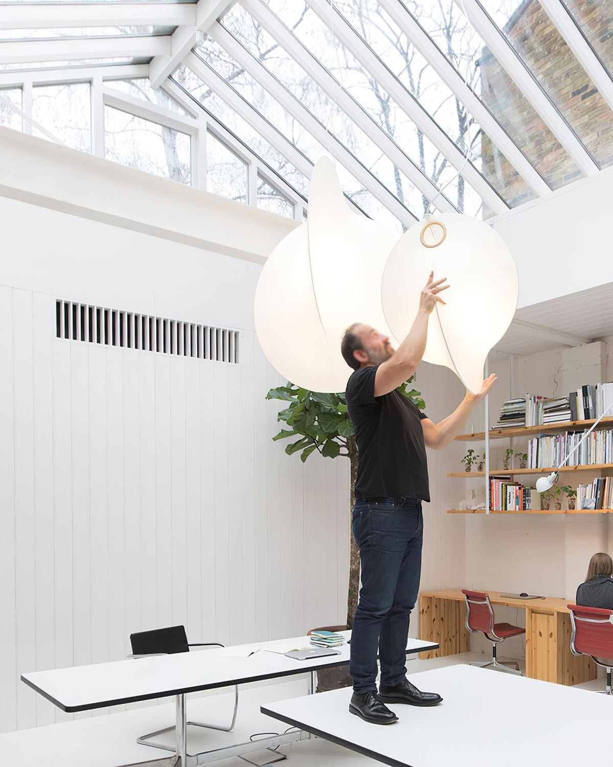 Lavenara Cocoon Pendant Light-Moonnatur
