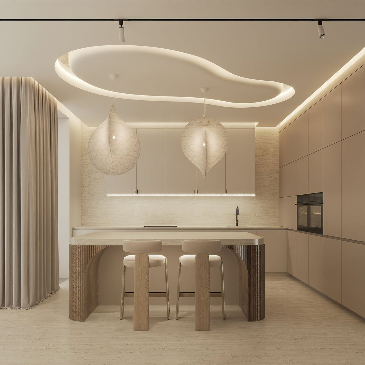 Lavenara Cocoon Pendant Light-Moonnatur