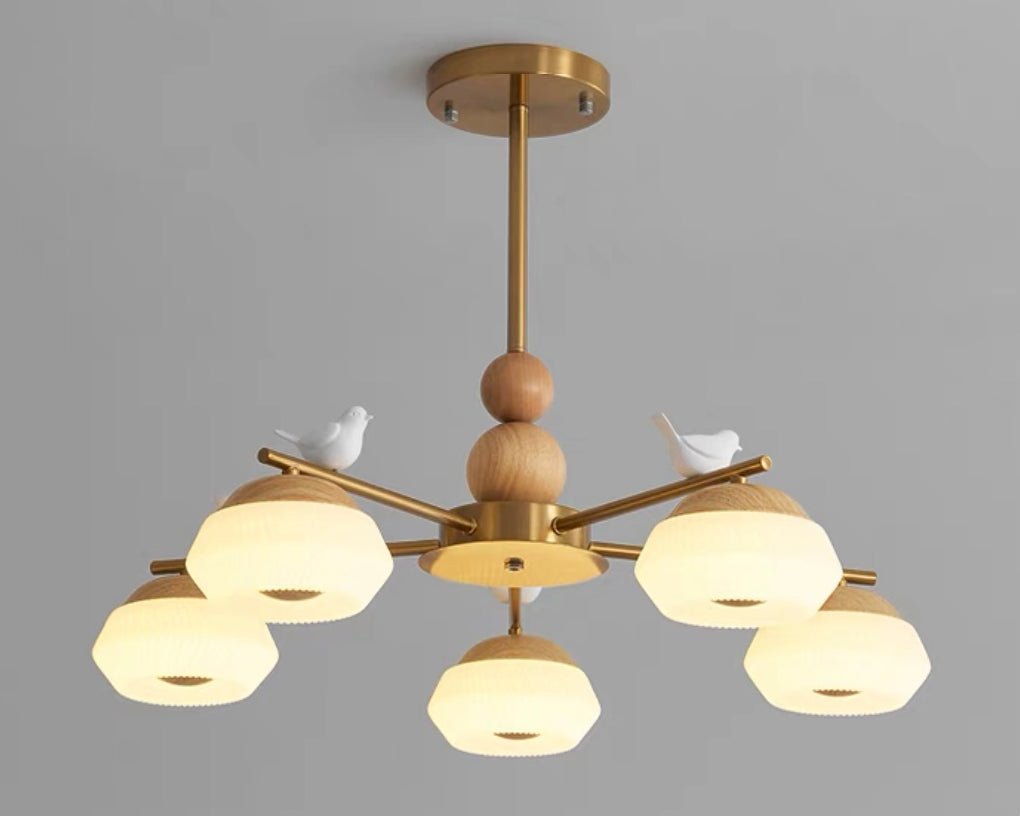 Ilvenlyn Oak Chandelier-Moonnatur