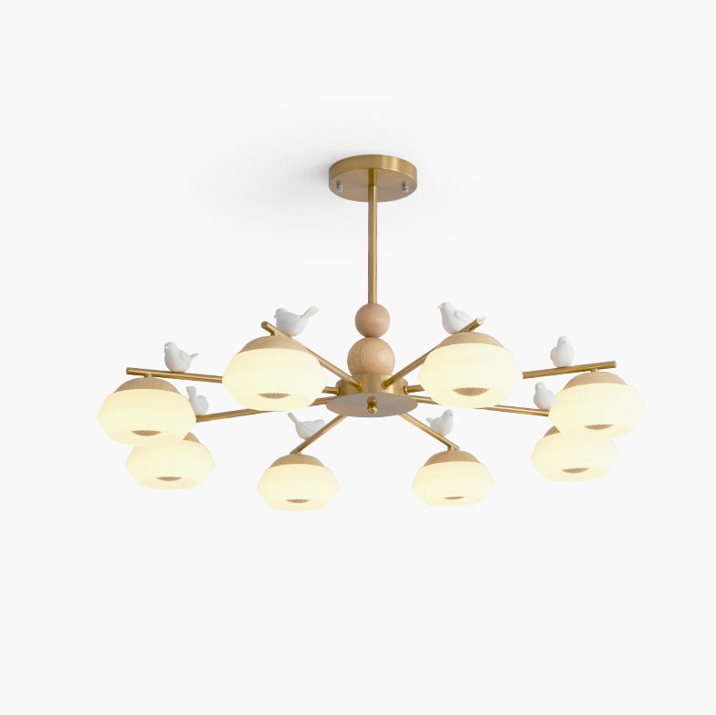 Ilvenlyn Oak Chandelier-Moonnatur