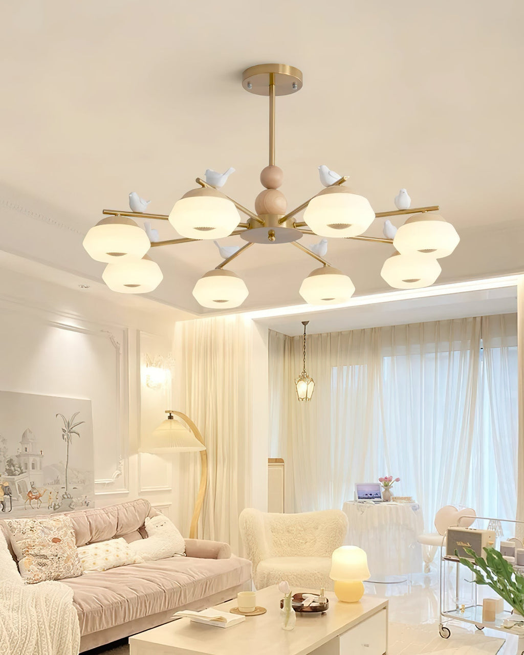 Ilvenlyn Oak Chandelier-Moonnatur