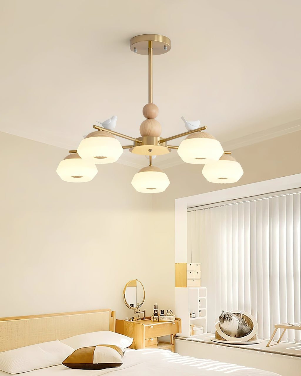 Ilvenlyn Oak Chandelier-Moonnatur