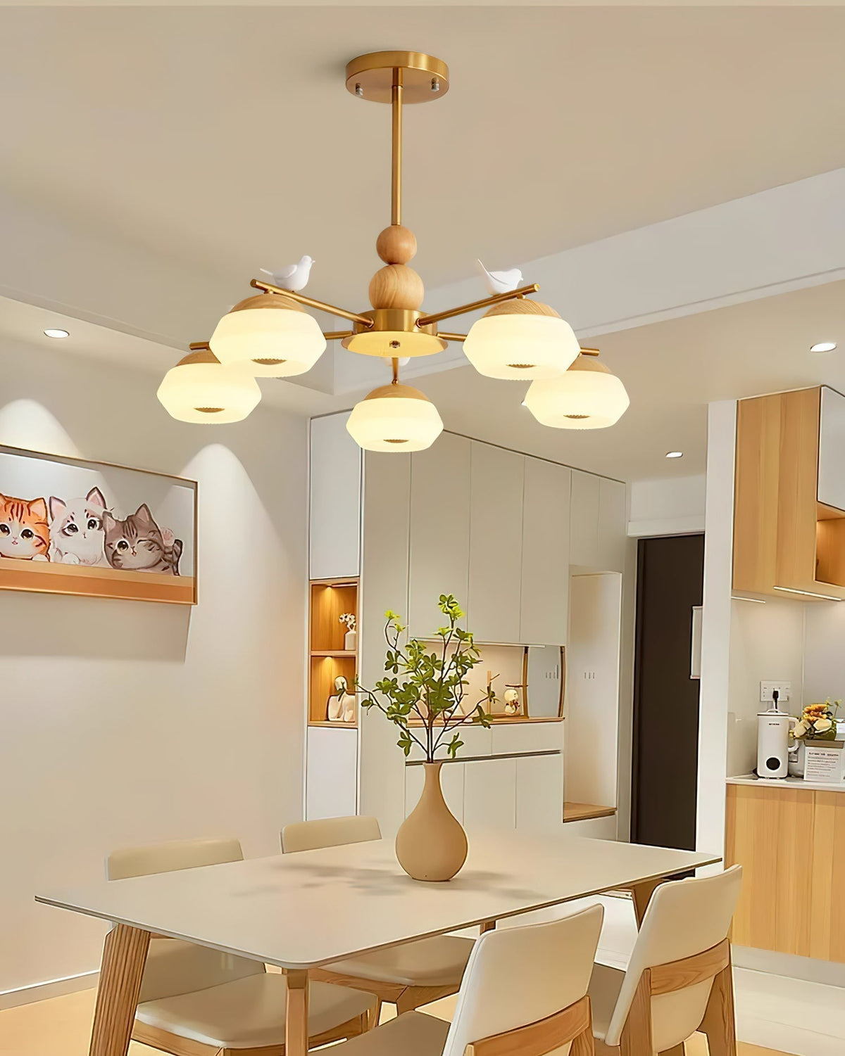 Ilvenlyn Oak Chandelier-Moonnatur