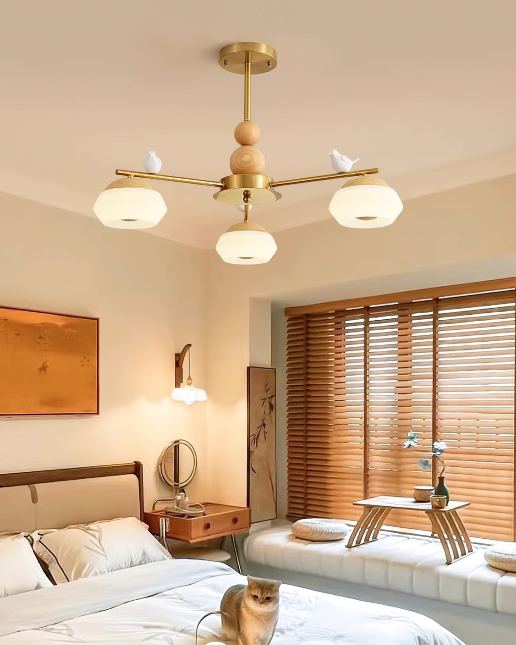 Ilvenlyn Oak Chandelier-Moonnatur