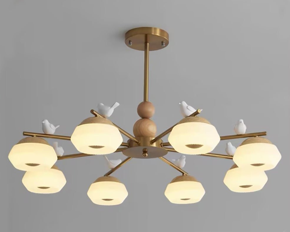 Ilvenlyn Oak Chandelier-Moonnatur