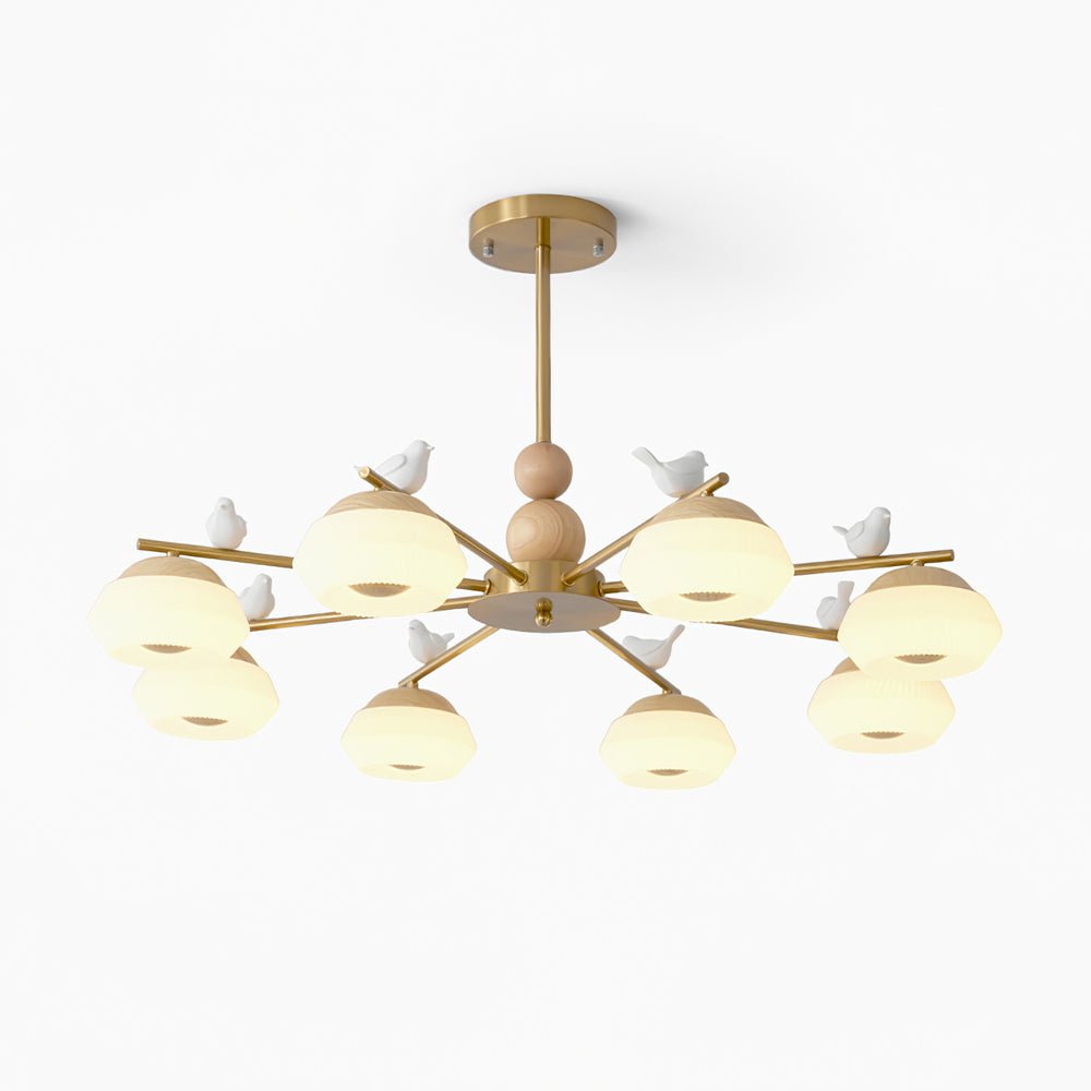 Ilvenlyn Oak Chandelier-Moonnatur
