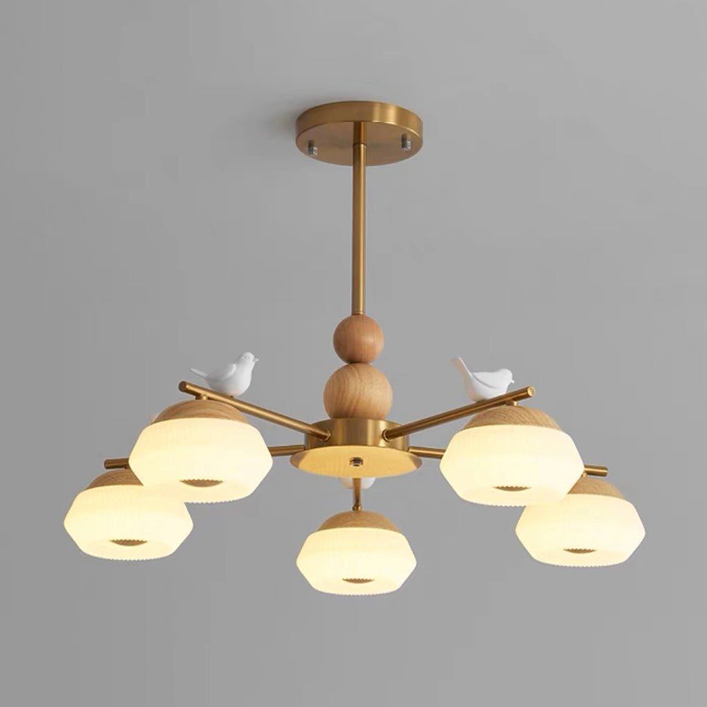 Ilvenlyn Oak Chandelier-Moonnatur