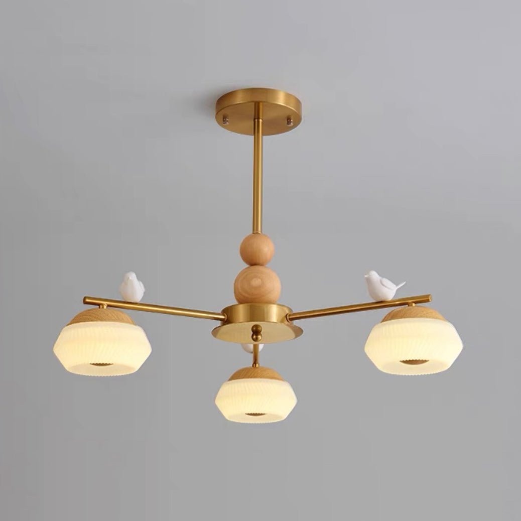 Ilvenlyn Oak Chandelier-Moonnatur